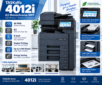 Photocopieur multifonction monochrome A3 d'occasion 4012i, 40 ppm, imprimante recto verso, scanner, machine de photocopie de bureau, Japon