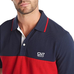 100% hombres de alta calidad para Polos de manga corta Slim Fit logotipo personalizado impreso tela de lona transpirable diseño liso en blanco - Product Image 4