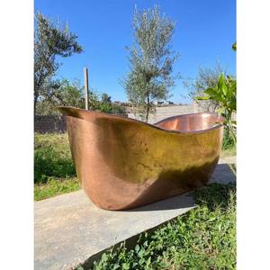 Elegance of a copper bathtub adds a sense of ritual and luxury to daily <b>bathing</b> beautifully made by KHOOSI OVERSEAS - Product Image 3