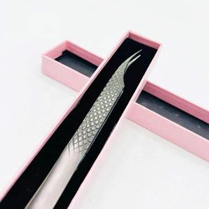 Pinzas de pestañas Bla de acero inoxidable de sujeción fuerte al por mayor herramienta de extensión de pestañas puntiagudas personalizable Cuidado Personal sostenible - Product Image 4