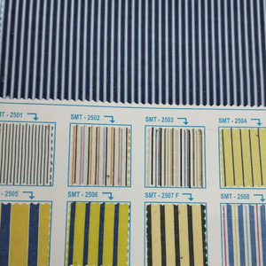 Tissu de chemise rayé teint en fil de qualité supérieure StripeWeave pour vêtements élégants et usage quotidien - Product Image 1