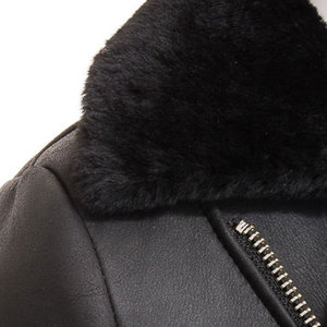 Chaqueta de Cuero Sintético para Mujer, Talla Grande, Invierno, Transpirable, Resistente al Viento, Relleno de Algodón, Cierre de Cremallera Frontal, Personalizable - Product Image 6