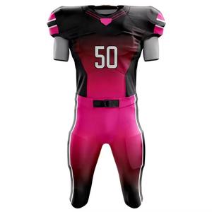 Conception sur mesure avec impression de maillot de football américain qualité supérieure coupe ajustée doux respirant vêtements de sport uniformes de football américain - Product Image 3