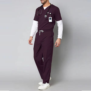 Uniformes Médicos de Nuevo Estilo para Hombres, Uniformes de Enfermería y de Limpieza, Uniformes de Hospital de Poliéster y Algodón - Product Image 2