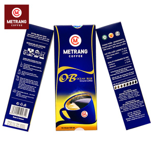 Grains de café Arabica et Robusta de torréfaction moyenne en gros torréfié entier bleu océan emballés dans un sac en vrac - Product Image 4