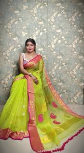 ชุดเดรสผ้ามัสลินเบนาซารี น้ำหนักเบา เป็นมิตรกับสิ่งแวดล้อม สำหรับเด็กผู้หญิง ใส่ไปงานแต่งงาน - Product Image 2