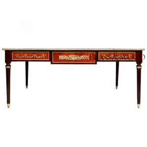 Juego de Mesa Consola Clásica de Madera de Lujo con Incrustaciones de Latón - Product Image 3