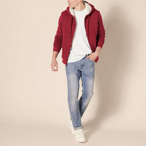 Sudadera con capucha para hombre transpirable con cremallera completa Fabricante OEM Opciones de impresión de logotipo personalizado y soporte de etiqueta privada - Product Image 2