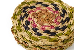 Juego de posavasos Rosa verde azul Sweetgrass de 4 productos amigables Hecho en Vietnam Decoración de mesa al por mayor - Product Image 4