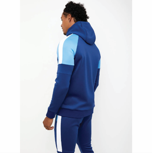 Survêtement zippé d'entraînement respirant pour hommes avec capuche | Survêtement avec logo personnalisé de haute qualité | Survêtement d'entraînement en gros - Product Image 3