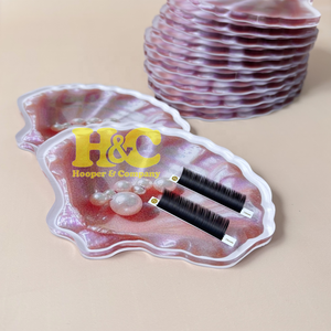 Top Trend Acrylic Lash Tile Tweezers Eco-Friendly Durable Butterfly <b>Square</b> Shape mink Logo Professional Eyelash Extension <b>Tool</b> - Product Image 3