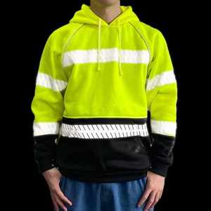 Logo personnalisé disponible plusieurs couleurs 100% coton imperméable respirant réfléchissant unisexe sweat à capuche de sécurité maille vêtements de travail - Product Image 2