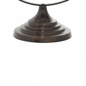 ต่างหูทรงกลมอะลูมิเนียมสีดำทรงกลมตกแต่งสไตล์อุตสาหกรรมเข็มทิศโลหะลูกโลกของตกแต่งสำนักงานบ้าน - Product Image 4