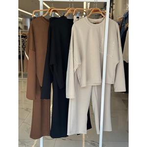 Conjunto de Traje Modal a Rayas para Mujer con Detalle de Cinturón 10234 - Product Image 2