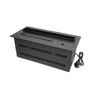 Cheminée électrique à vapeur d'eau 3D moderne, compacte, de type insert linéaire, design atomiseur de vapeur, en métal, pour usage domestique