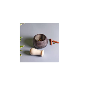 Mortero y mortero de mármol negro y tamaño personalizado, precio barato y uso hecho a mano, artesanía natural de bajo precio - Product Image 3