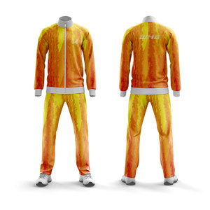 Survêtements personnalisés de haute qualité en polyester/coton pour hommes, pantalons de jogging d'hiver lourds à motifs floraux, sweats à capuche zippés, coupe ajustée - Product Image 1