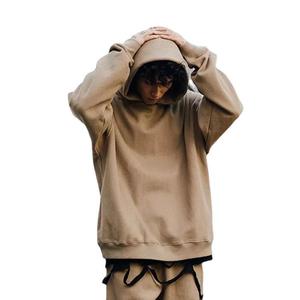 Pull-over de sport épais en coton éponge français surdimensionné sweats à capuche 400Gsm lourds en coton coréen de haute qualité avec logo personnalisé - Product Image 3