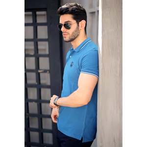 Camiseta Polo Delmont para Hombre, 100% Algodón, Diseño Sólido Básico, Transpirable, Tejido de Punto, Color Oscuro, Parches Bordados, Tallas Grandes XL 6XL - Product Image 5
