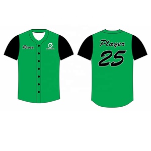 Ropa de béisbol y softbol Jersey Ropa deportiva personalizada Camiseta de béisbol en blanco Impresión por sublimación OEM - Product Image 2