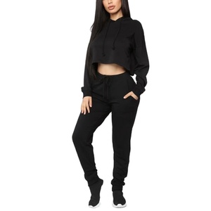 Sudaderas Oversize de Moda al por Mayor, de Alta Calidad, con Logo Personalizado, Manga Larga, Estilo Pullover, para Gimnasio, Top Corto Liso, 100% Algodón Orgánico, de Secado Rápido - Product Image 1
