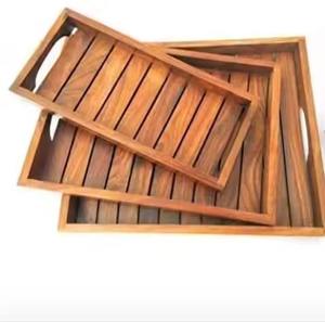 Plateau de service en chocolat avec couverts, fait à la main, durable, moderne et luxueux - Product Image 2