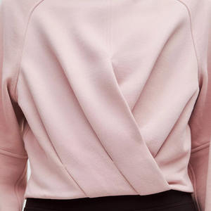 Nouveau style 2026 OEM, sweat à capuche court en polaire pour femme, coupe décontractée, uni, avec impression de logo personnalisé, coupe-vent, imperméable et respirant, haute qualité - Product Image 6