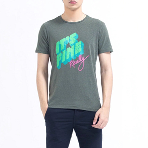 Mejor estilo de verano de los hombres de manga corta Camisetas OEM Moda Impreso Color puro Stock al por mayor a granel - Product Image 1