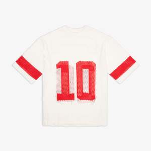 Custom Color Mesh Sports Jersey Wholesale Custom Crop <b>Top</b> Boxy Fit Football Mesh Jersey Unisex - Product Image 5