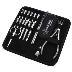 Hair Extension Tools Kit for Micro Bead Hair Installation Flat Crimping Plier Silicon Grip Pulling Loop <b>Hook</b> Scissors & <b>Clips</b> - Product Image 5