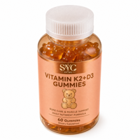 SYC BIO Vitamine K2+D3 en Gélules – Améliore l'Immunité, Bien-être Quotidien Naturel – 60 Gélules Format Oursons Gommeux – Prix Usine en Gros