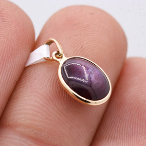 Compre colgante de piedras preciosas de rubí natural en oro amarillo sólido de 14K Joyería hecha a mano para mujer al por mayor - Product Image 4