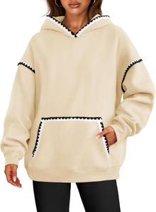 Sudaderas con capucha de lana de invierno de manga larga para mujer, sudaderas con capucha, jersey con capucha para mujer, transpirable de alta calidad - Product Image 2