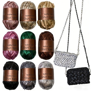 Hilo para Bordado, Insumos de Algodón, Hilo <span class=keywords><strong>Trapillo</strong></span> para <span class=keywords><strong>Tejer</strong></span>, Hilo Metálico de Poliéster para Camisetas, Hilo para Crochet - Product Image 5