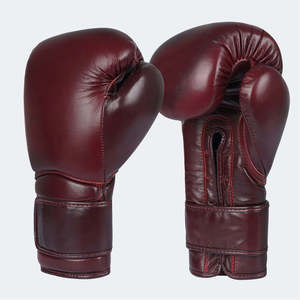 Gants de boxe en cuir de haute qualité 2026, respirants, évacuant l'humidité, logo personnalisé, fermeture à crochets et boucles, entraînement en plein air - Product Image 1