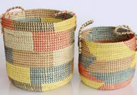 Nouveau Panier à Linge Multifonctionnel en Paille Écologique 2026, Vente Chaude, avec Couvercles et Poignées, Couleur/Logo Personnalisables, Taille Personnalisée, Rangement