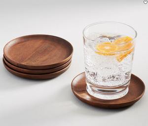 Sous-verres en bois faits à la main, lot de 4 - Product Image 3