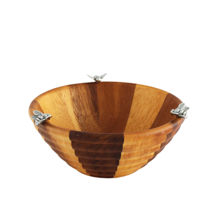 Vente chaude Élégant Centre De Table Bol Décoratif Bol En Bois D'acacia Bol À Salade Pour La Fête De Mariage Plateau De Service Alimentaire - Product Image 4