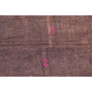 Alfombra turca de 3.3x13.7 pies, alfombra vintage marrón con motivos de plantas y árboles - Product Image 5