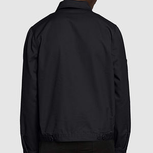 Veste en jean 2025 coton pour hommes, conception personnalisée, vestes décontractées à fermeture éclair doublées en toile lourde OEM 100% vente en gros - Product Image 3