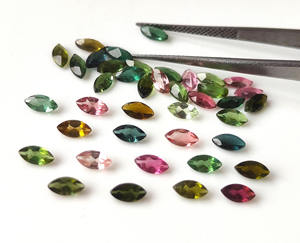 Natural Multi turmalina 2x4mm-4x8mm Marquesa corte facetado piedra preciosa suelta para la fabricación de joyas - Product Image 2