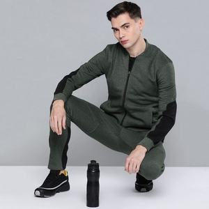 Conjunto de chándal personalizable de 2 piezas para hombre, último diseño de moda de invierno, con capucha y cremallera, Material polar, colores y logotipo personalizados - Product Image 6