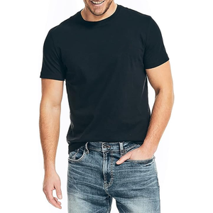 Solid Color Wholesale Plus Size Custom <b>Men's</b> T-Shirts High Quality Customized Personalized 100% Cotton T Shirts - Product Image 2