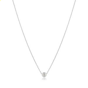 Collar con Dije de Piedra Blanca, Diseño Artesanal, Hecho a Mano en Turquía, Plata de Ley 925, Joyería para Mujer, Compromiso, Boda, Fiesta - Product Image 5