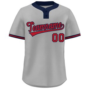 Maillot de baseball boutonné chemise de softball d'équipe coupe personnalisée tissu en maille à séchage rapide matériel de broderie uniforme de jeunesse en sergé USA Pro - Product Image 5