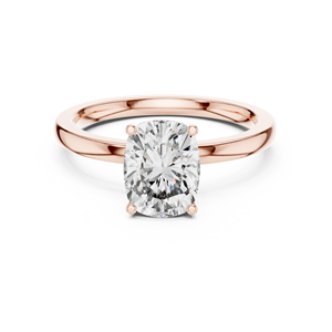 Anillo de Compromiso Clásico con Moissanita Corte Esmeralda, Certificado IGI, Oro Rosa, Joyería Nupcial para Mujer - Product Image 4