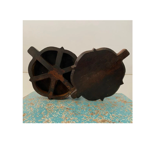 Caja de especias de madera de diseño atractivo superior madera de alta calidad en forma cuadrada 4 compartimentos con tapa tamaño personalizado - Product Image 3