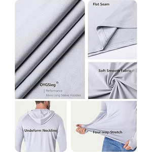 180ct Zip Solid Sudaderas con capucha y sudaderas para hombre de alta calidad Sudadera con capucha de poliéster de secado rápido Ropa de calle Sudaderas con capucha largas - Product Image 3