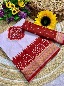 Atractivo algodón Mul con Patola diseño Sari mujer fabricante de moda de Surat a la tarifa más baja - Product Image 6