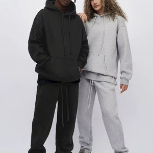 Ensemble de survêtements de survêtement de survêtement en polyester 100% léger unisexe avec logo personnalisé en gros - Product Image 1